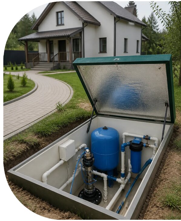 Автономное водоснабжение дома в Магнитогорске от 155175 р. | АПаруса-Мгн
